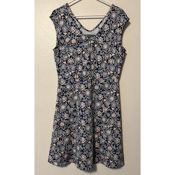 Title Nine Double Dare Stretch Knit Dress Romper in Tabriz Print Women’s Medium - Picture 1 of 11